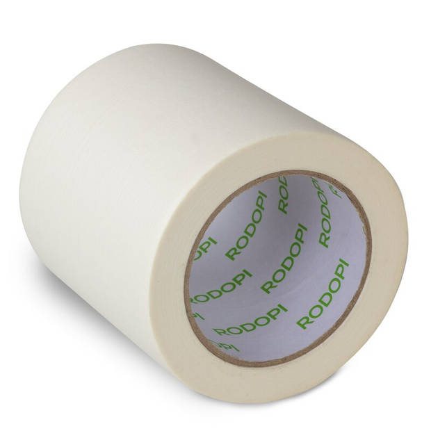 Rodopi® Schilders Tape / Afplaktape Wit - 100mmx50m - 1 rol