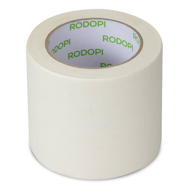 Rodopi® Schilders Tape / Afplaktape Wit - 100mmx50m - 1 rol