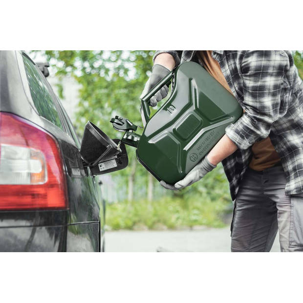 Green Series - Metalen Jerrycan - 10 Liter - Legergroen