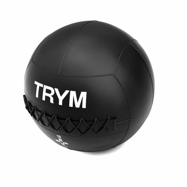 TRYM Medicijnbal - Medicine Ball - PVC - Zwart - 12 kg