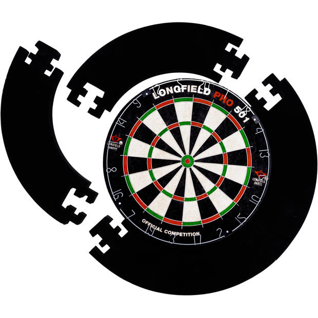 Longfield Darts ???????Dartbord Omranding voor Muurbescherming 4-delig