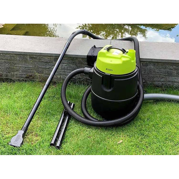 Teien vijverstofzuiger met afvoer 1600W 30 liter - Volautomatische waterstofzuiger voor o.a. slib