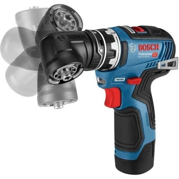 Bosch Professional Drill Gsr 12V-35 Fc 2Xbatteries 3.0 Ah + Gal 12V-40 Gfa-Lader 12-H-B W E X L-Boxx