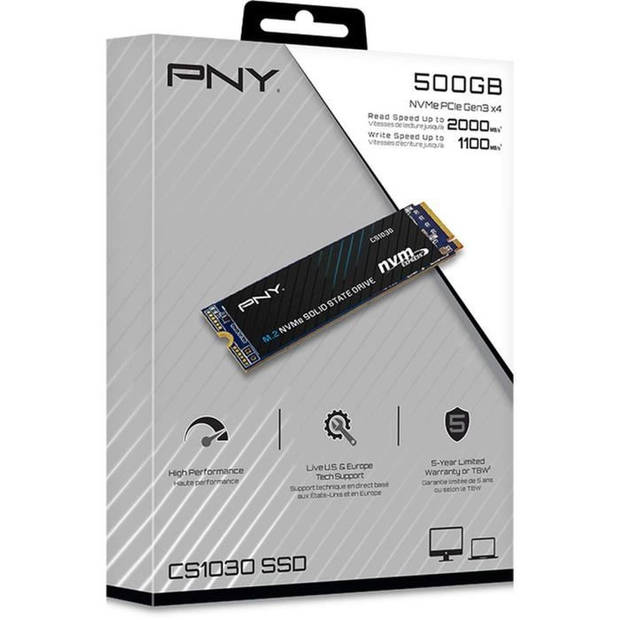 Pny - Cs1030 - Ssd - 500 Gb - M.2 2280 - M280Cs1030-500-Rb