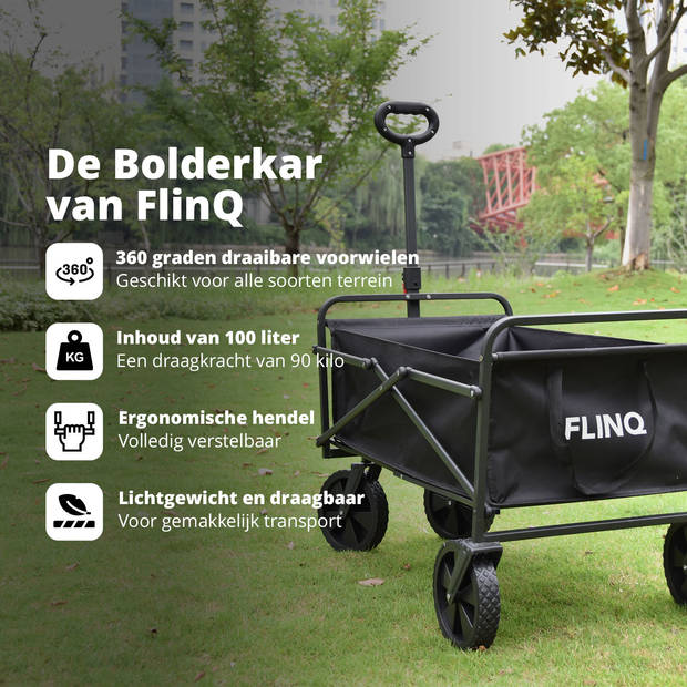 FlinQ Folding Wagon 100L