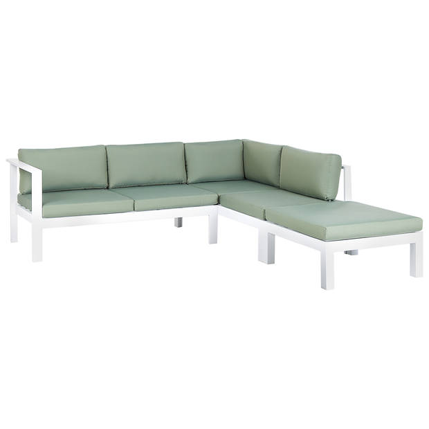 Beliani MESSINA - Loungeset-Groen-Aluminium