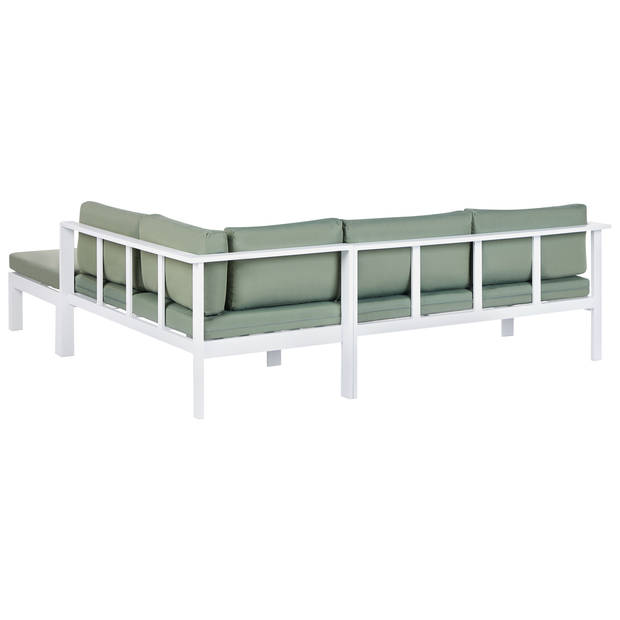 Beliani MESSINA - Loungeset-Groen-Aluminium