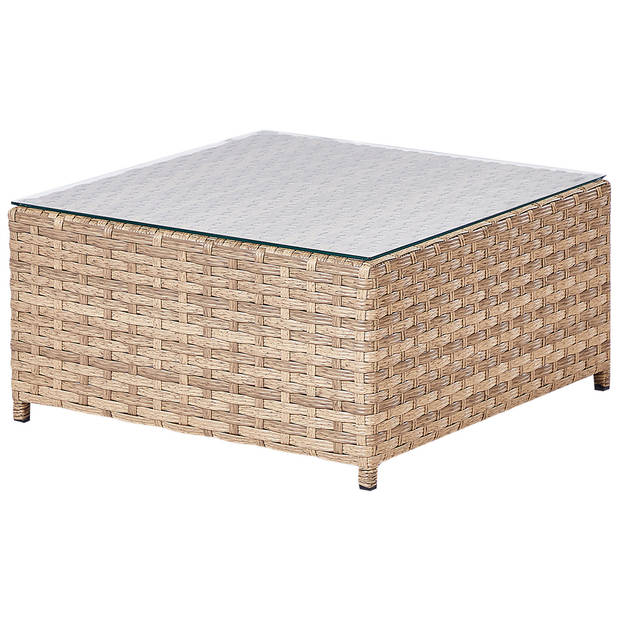 Beliani AVOLA - Loungeset-Wit-PE rotan