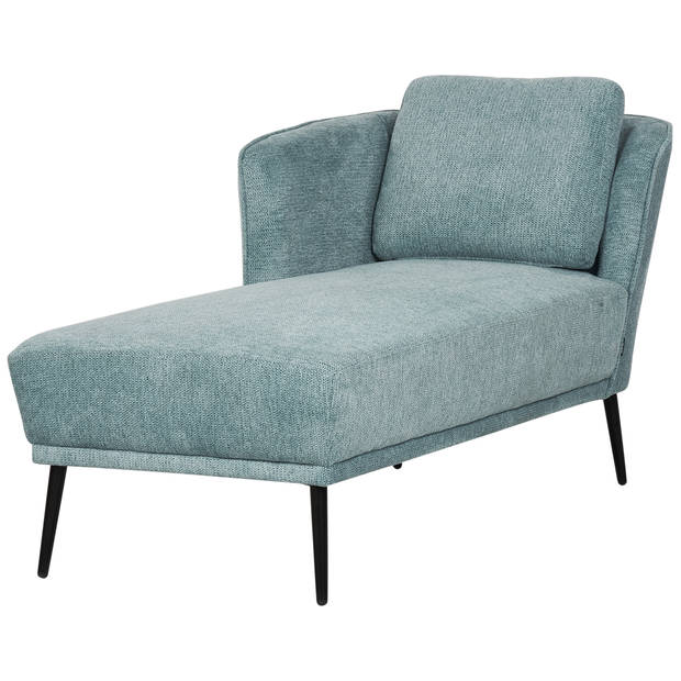 Beliani ARTHEZE - Chaise longue-Blauw-Polyester