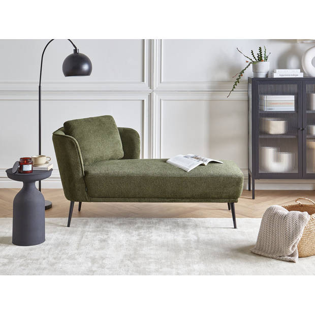 Beliani ARTHEZE - Chaise longue-Groen-Polyester