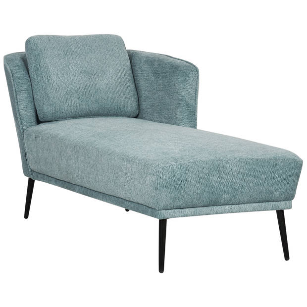 Beliani ARTHEZE - Chaise longue-Blauw-Polyester