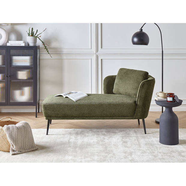 Beliani ARTHEZE - Chaise longue-Groen-Polyester