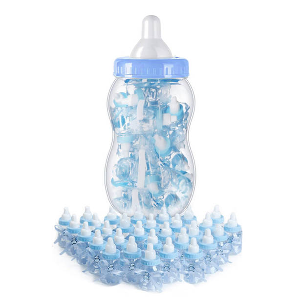 Mega baby fles blauw - Babyshower Blauw