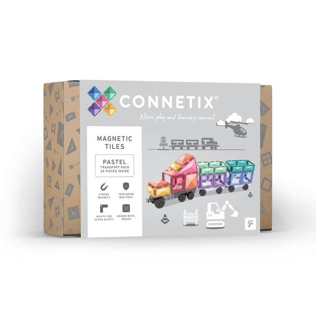 Connetix 50 stuks Transport Pack - Pastel