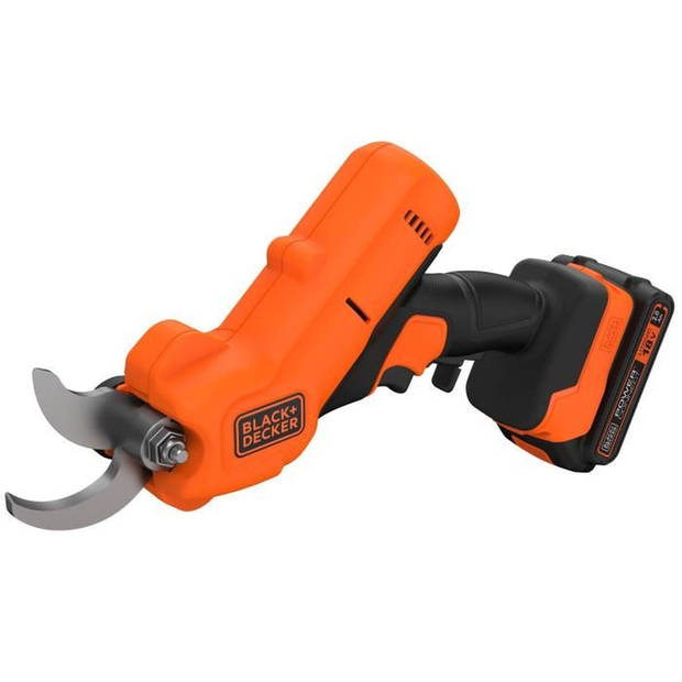 BLACK+DECKER snoeischaar - 18V 2Ah Lithium accu - Snoeicapaciteit 25mm - Veiligheidstrekker