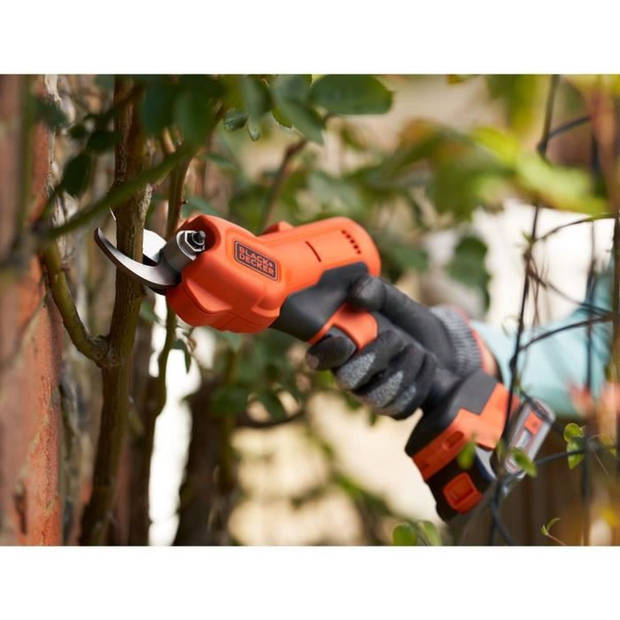 BLACK+DECKER snoeischaar - 18V 2Ah Lithium accu - Snoeicapaciteit 25mm - Veiligheidstrekker