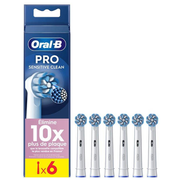 Oral-B Sensitive Clean Pro - Opzetborstels - 6 Stuks