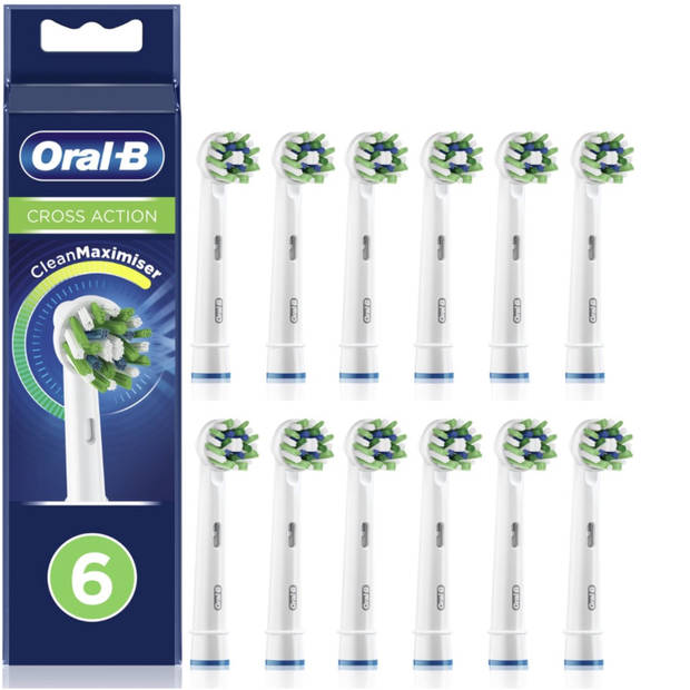 Oral-B Pro Cross Action - Opzetborstels - Met CleanMaximiser Technologie - 12 Stuks