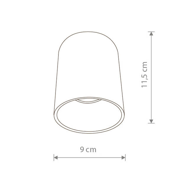 Nowodvorski Spot Eye Tone Ø 9 cm H 11,5 cm wit