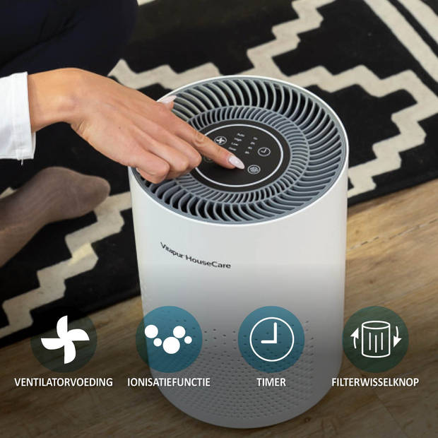 Vitapur Luchtreiniger - Air Purifier met HEPA-filter - wit