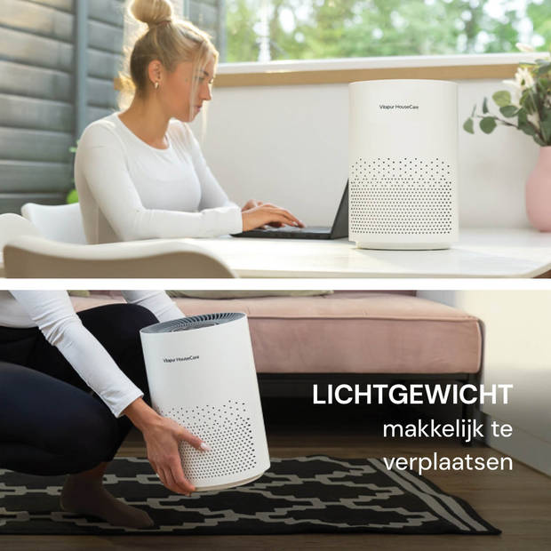 Vitapur Luchtreiniger - Air Purifier met HEPA-filter - wit