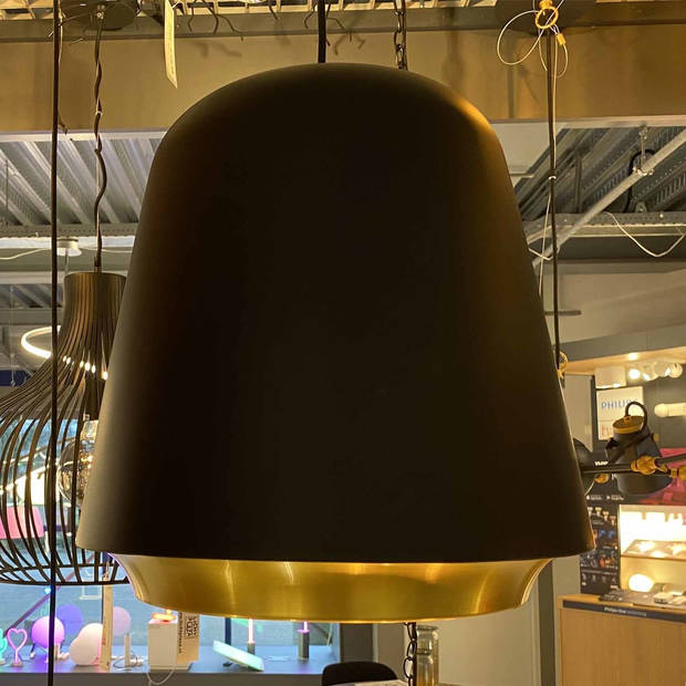 Artdelight Hanglamp Santiago Ø 35 cm zwart-goud