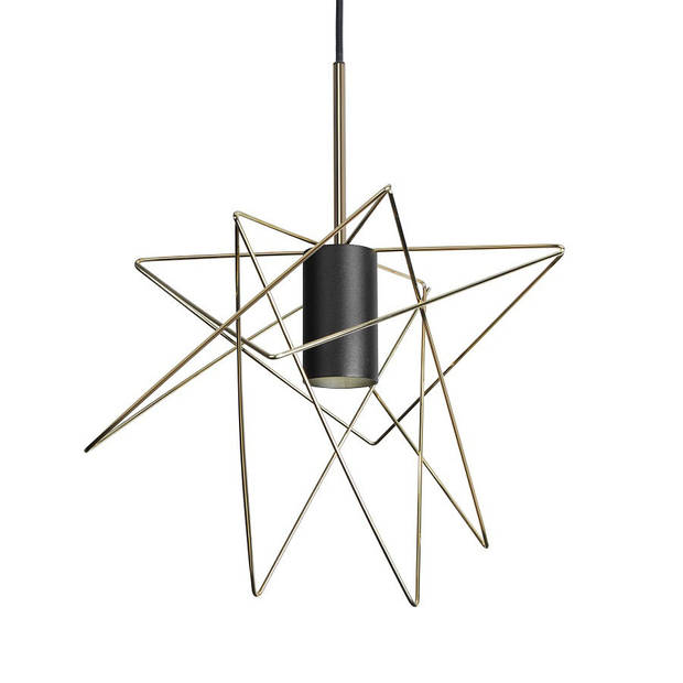 Nowodvorski Hanglamp Gstar Ø 30 cm zwart goud