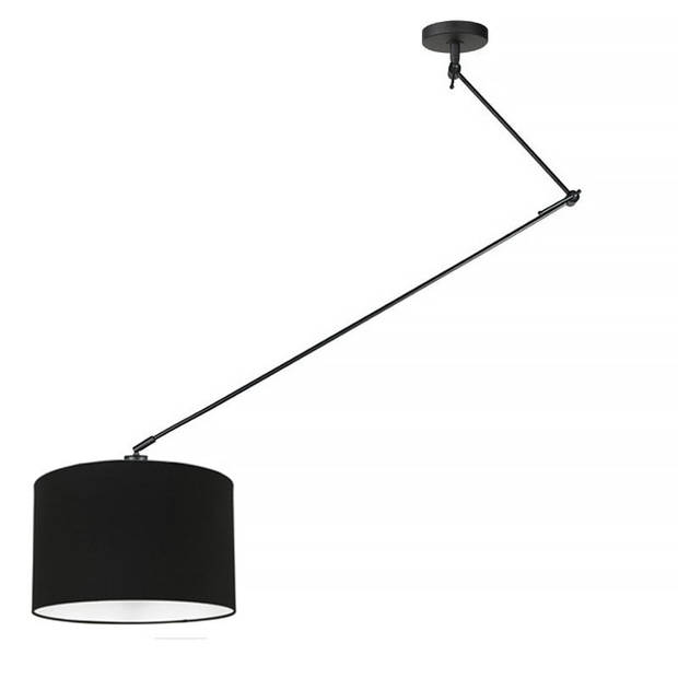 Ylumen Hanglamp Knik met zwarte kap Ø 40 cm zwart