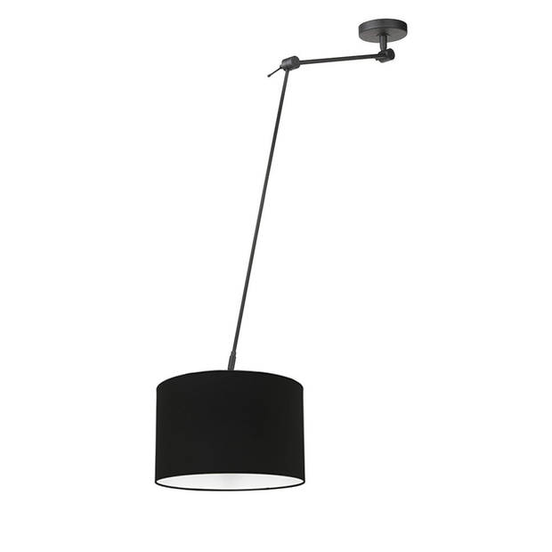 Ylumen Hanglamp Knik met zwarte kap Ø 40 cm zwart