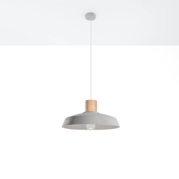 Sollux Hanglamp Afra Ø 40 cm hout beton grijs