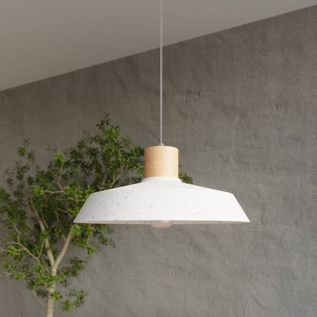 Sollux Hanglamp Afra Ø 40 cm hout beton grijs