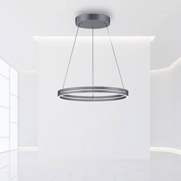 Paul Neuhaus Hanglamp E-Loop e-Lift Ø 70 cm donker grijs