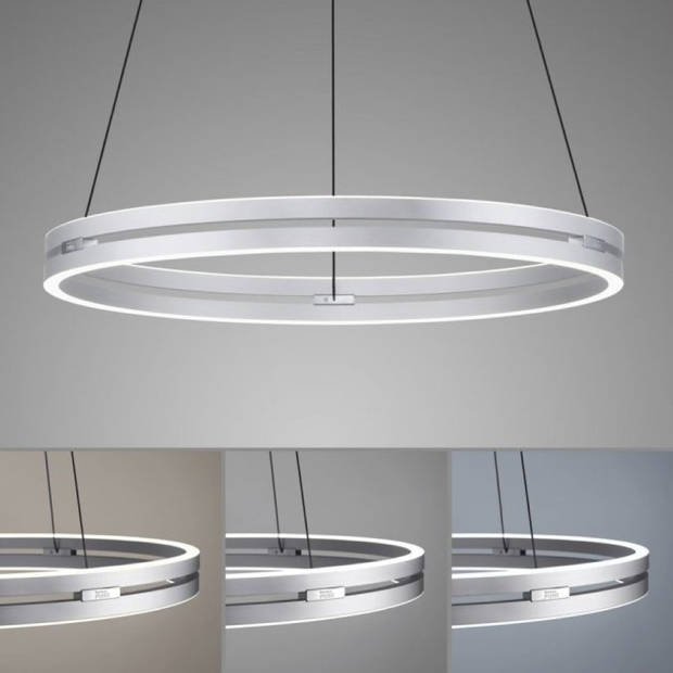 Paul Neuhaus Hanglamp E-Loop e-Lift Ø 70 cm mat chroom