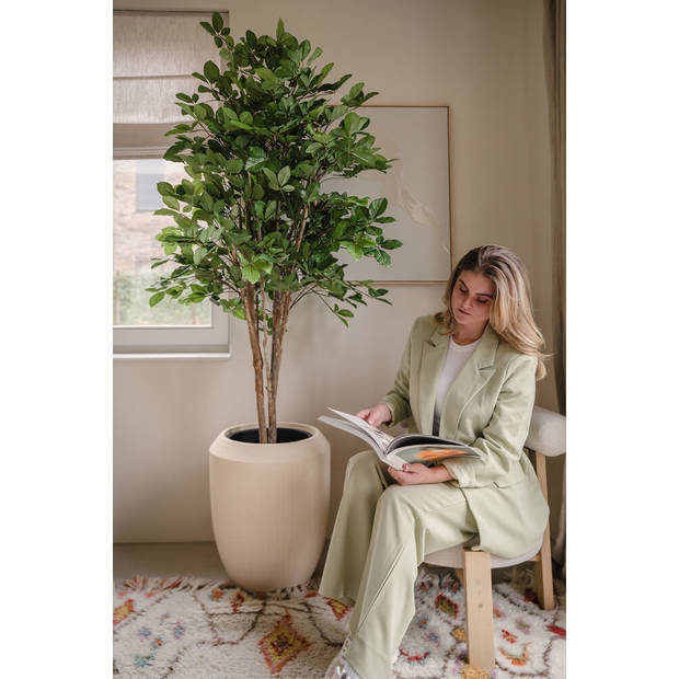 Hoyz Greenery - Kunstplant Ficus Groen 210 cm