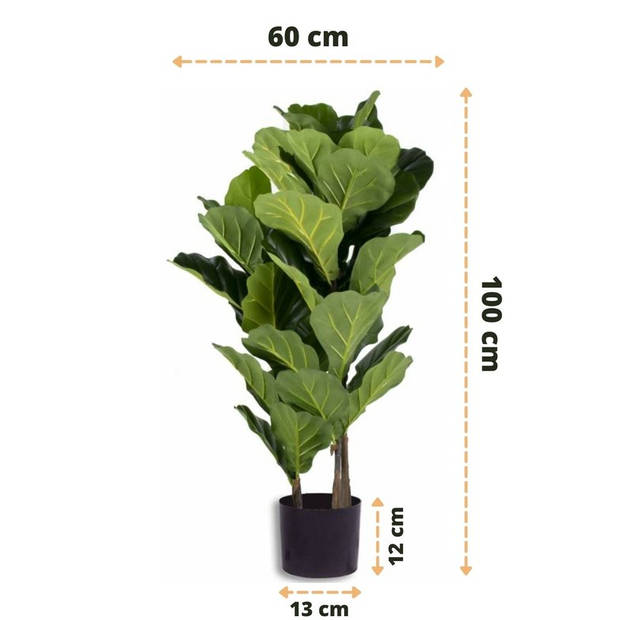 Hoyz Greenery - Kunstplant Fiddle Leaf 100 cm