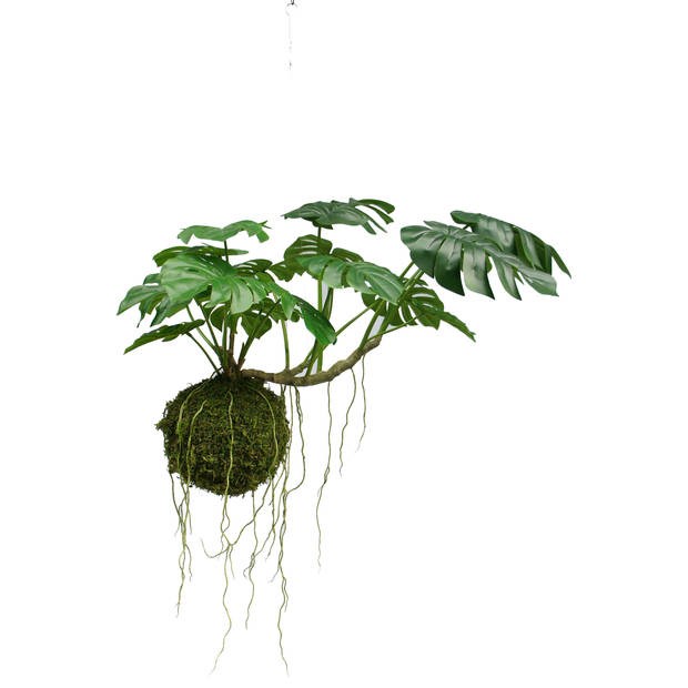 Hoyz Greenery - Kunst hangplant Monstera Deluxe 60 cm