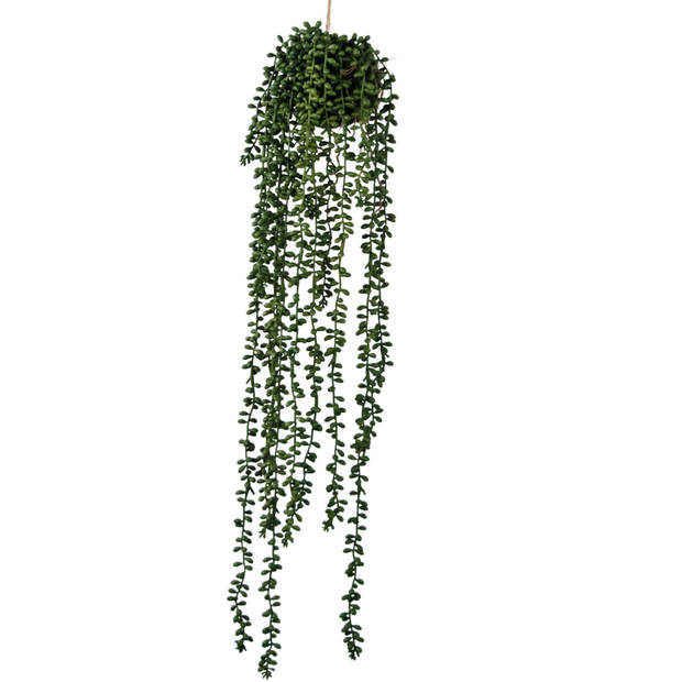 Hoyz Greenery - Kunst hangplant Senecio bal 71 cm