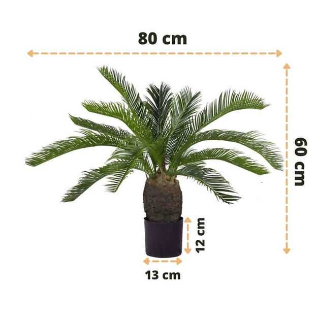 Hoyz Greenery - Kunstplant Baby Cycas Palm 60 cm