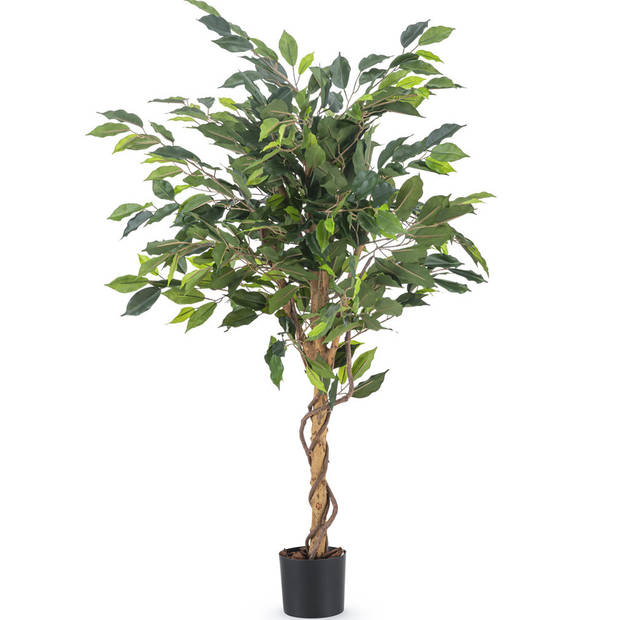 Hoyz Greenery - Kunstplant Ficus Groen 120 cm