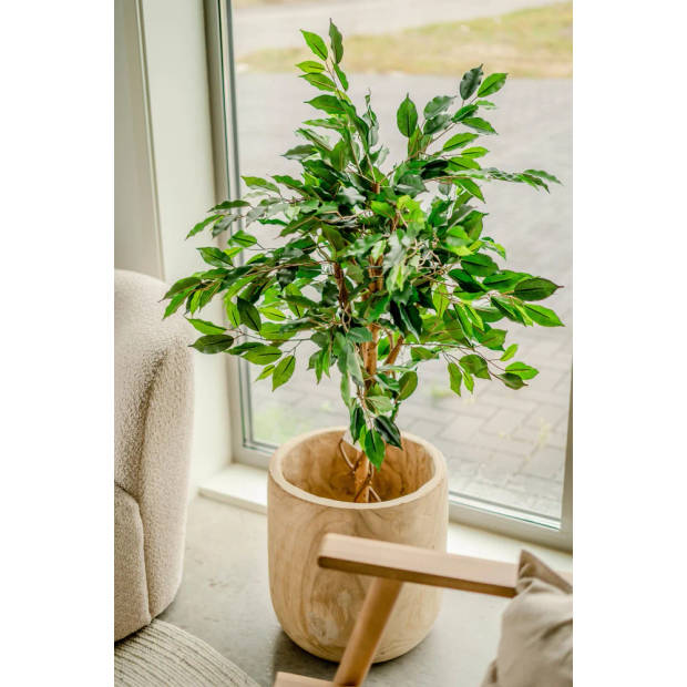 Hoyz Greenery - Kunstplant Ficus Groen 120 cm