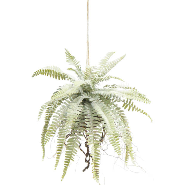 Hoyz Greenery - Kunst hangplant Frosted Varen op bal 76 cm