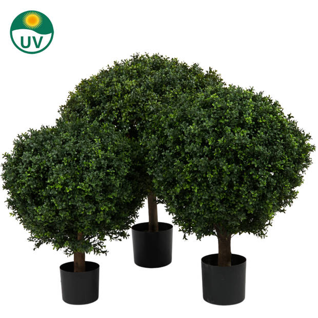 Hoyz Greenery - Buxus Kunstbal Op Stam Romeinse Stijl 85cm