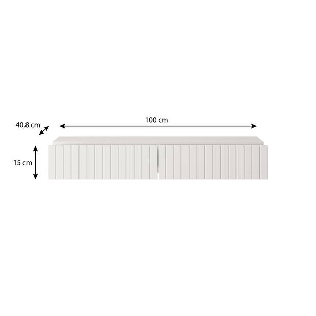 Meubella Kaptafel King - Mat Zwart - 100 cm