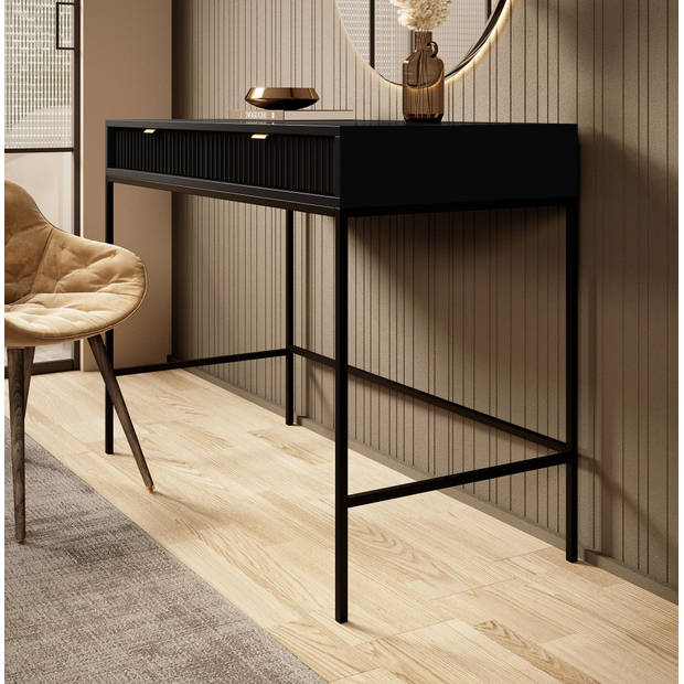 Meubella Kaptafel Navil - Zwart - 104 cm