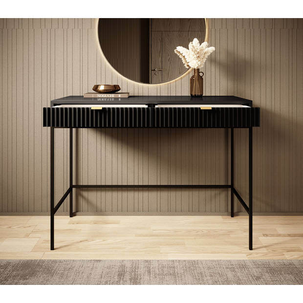 Meubella Kaptafel Navil - Zwart - 104 cm