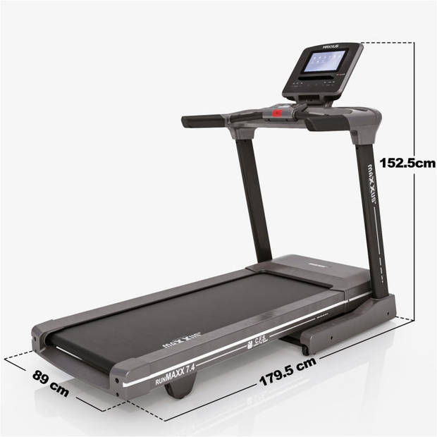 MAXXUS Loopband - RunMaxx 7.4 - Inklapbaar - Belastbaar tot 120 kg