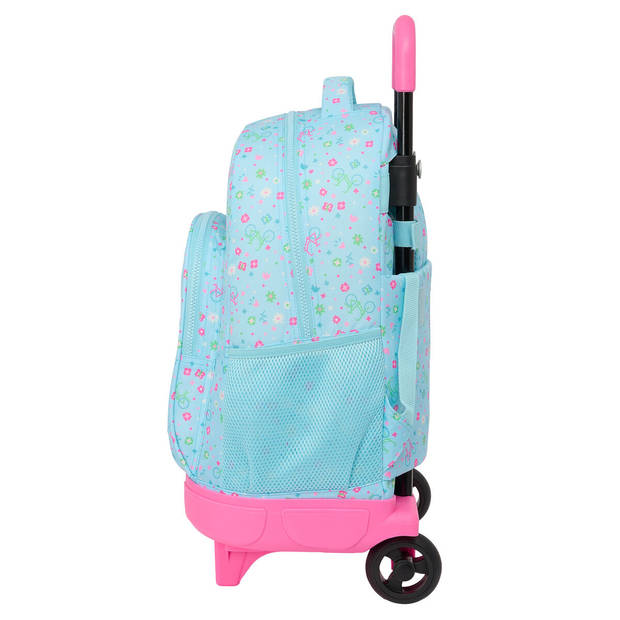 Schoolrugzak met Wielen Safta Blauw 33 x 45 x 22 cm Fiets