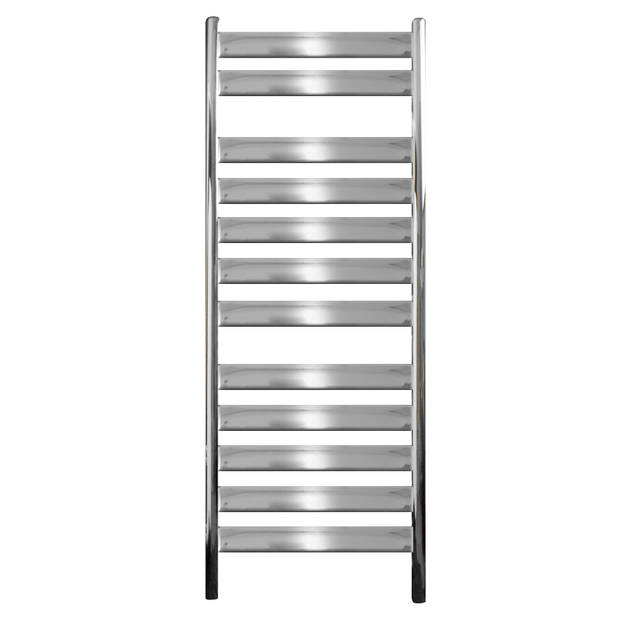 Designradiator "Tharr" recht met buitenaansluiting Chroom 500 x 950 mm