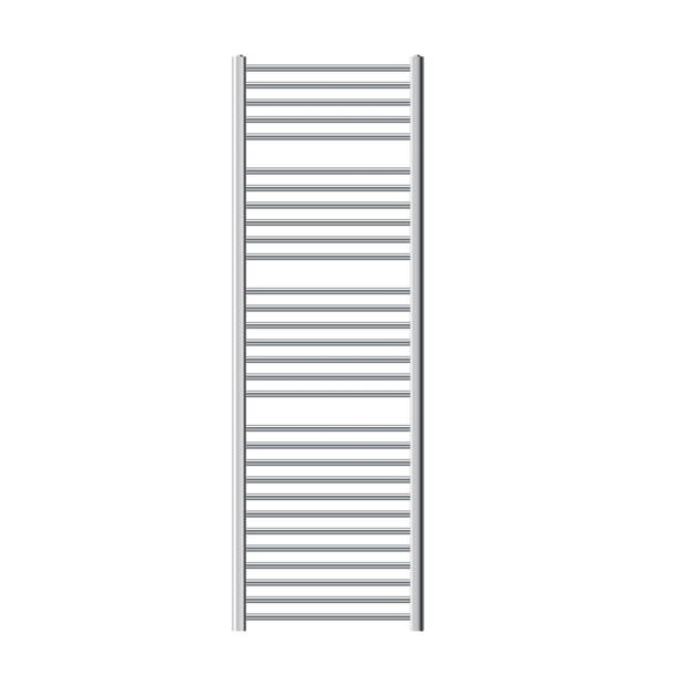 Badkamerradiator Sahara 600x1800 mm chroom gebogen met zijaansluiting LuxeBath