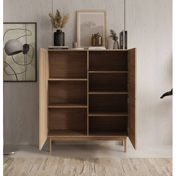 Meubella Dressoir Storm - Eiken - 106 cm